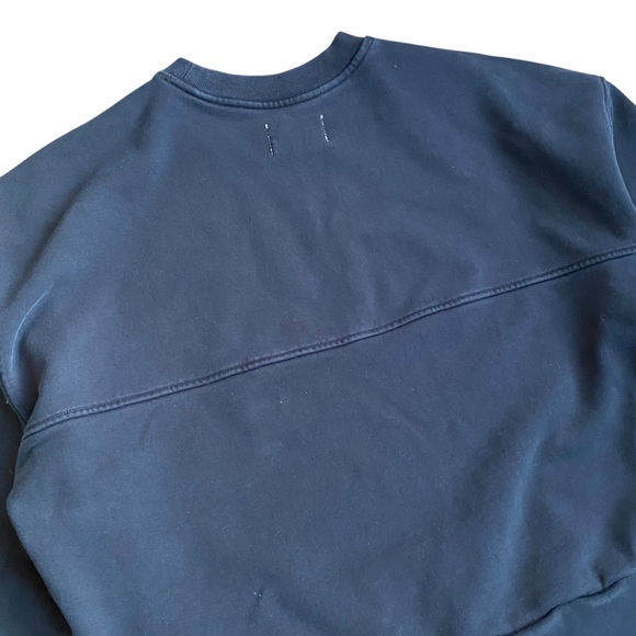 Everlane Cropped Loopback Crewneck Sweatshirt Womens XL Black Relaxed Pullover - Picture 5 of 8